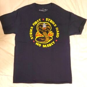 Cobra Kai Strike First Strike Hard No Mercy tshirt